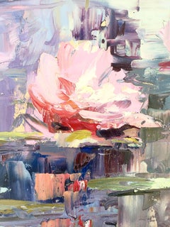 Water Lily #2., Painting, Oil on Canvas