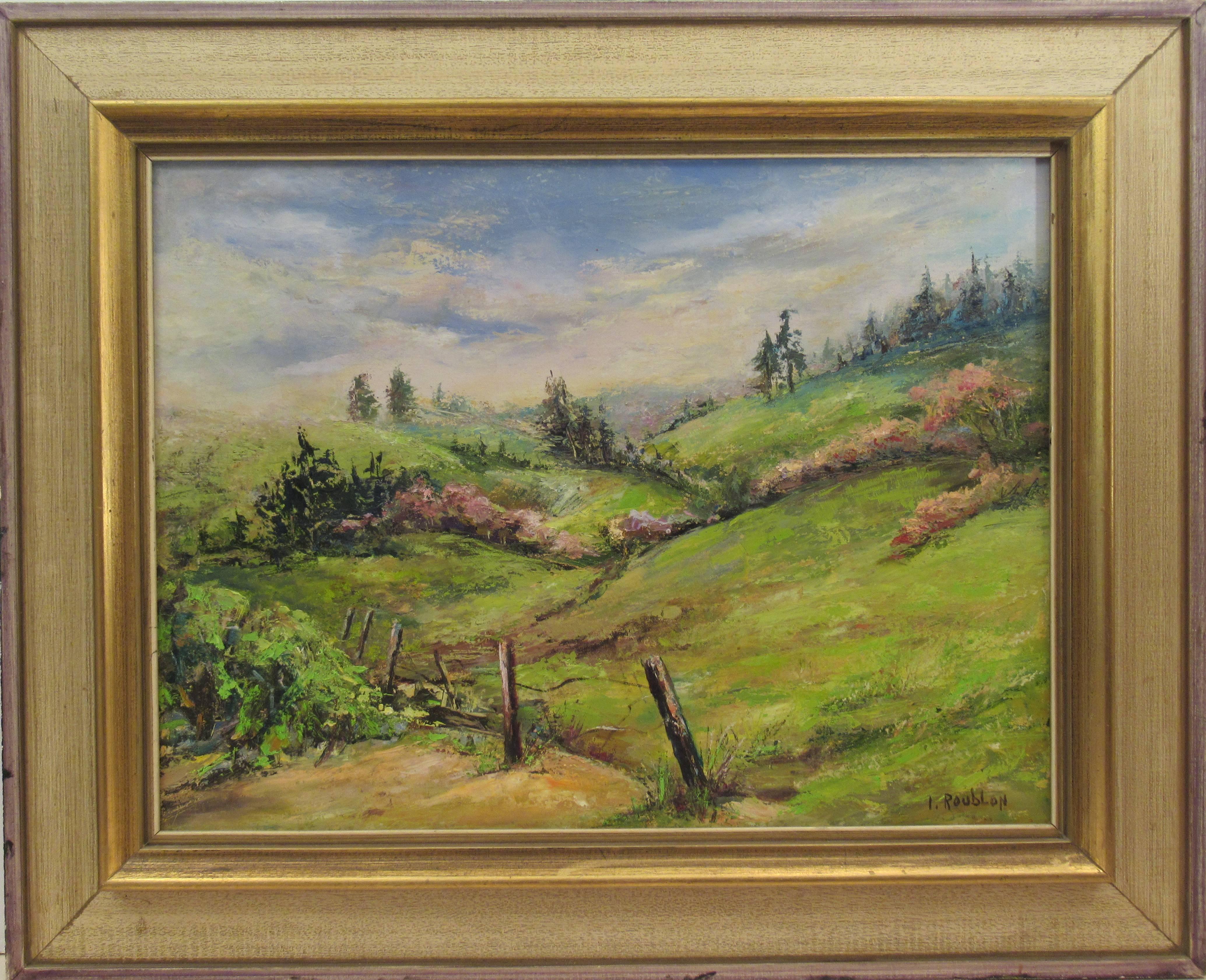 Figurative Painting Irina Belotelkin Roublon - Paysage