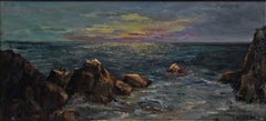 Paysage marin au crépuscule