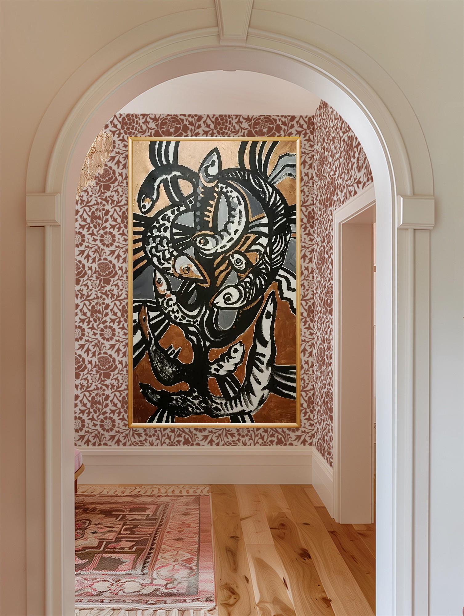 „Aximie als Überlebensmechanismus“ (Abstrakter Expressionismus), Painting, von Irina Burda 