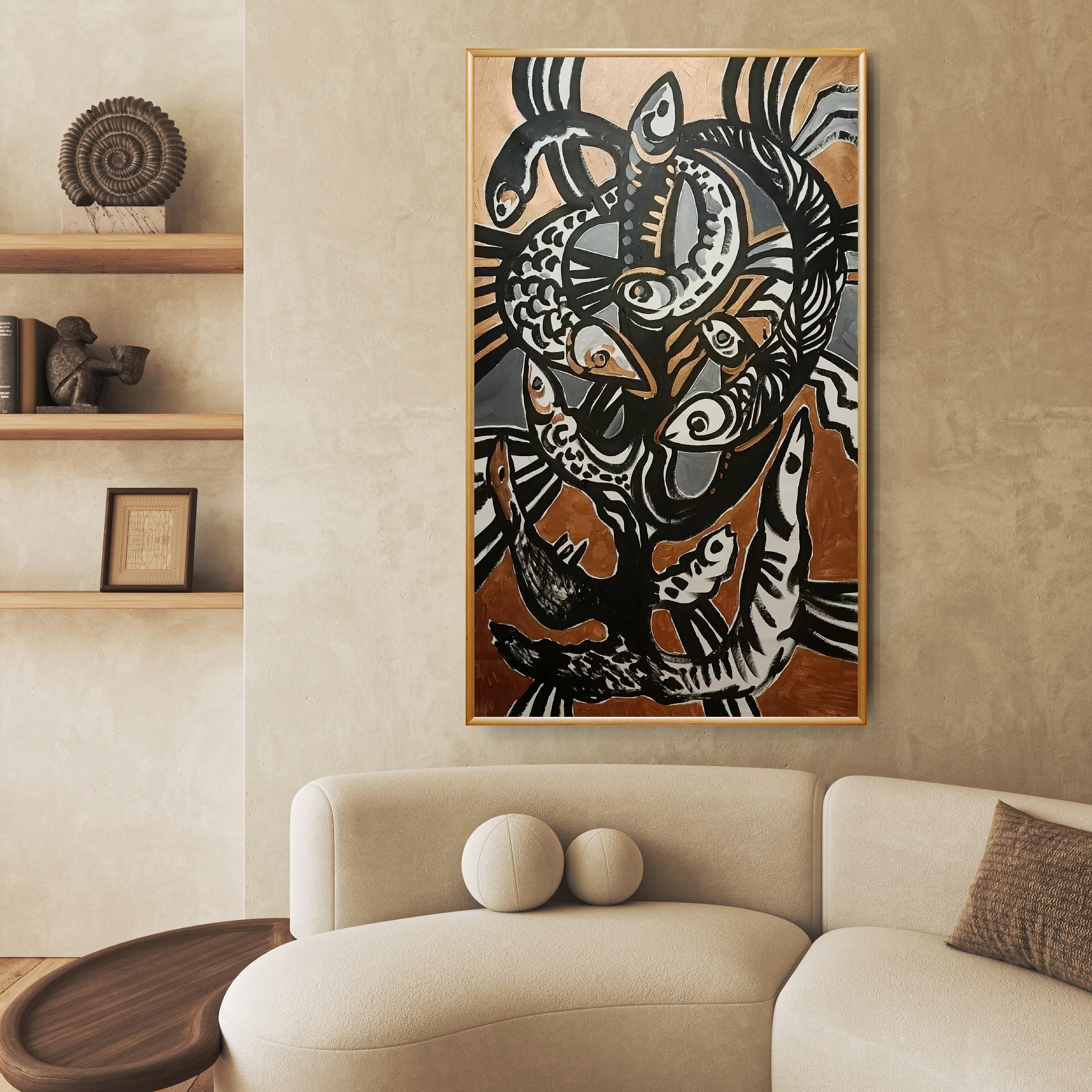 „Aximie als Überlebensmechanismus“ (Schwarz), Animal Painting, von Irina Burda 