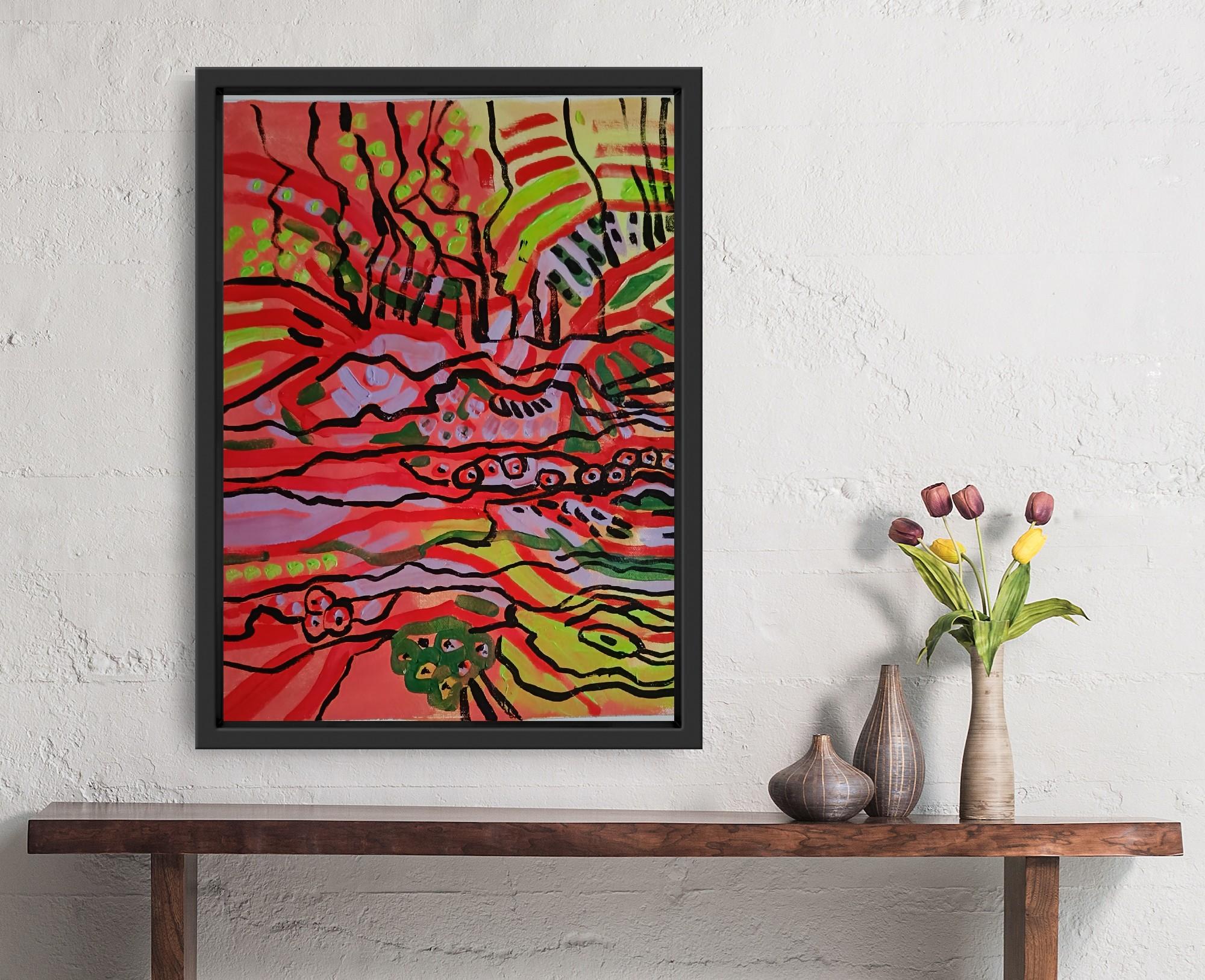 Ängste (Abstrakt), Painting, von Irina Burda 