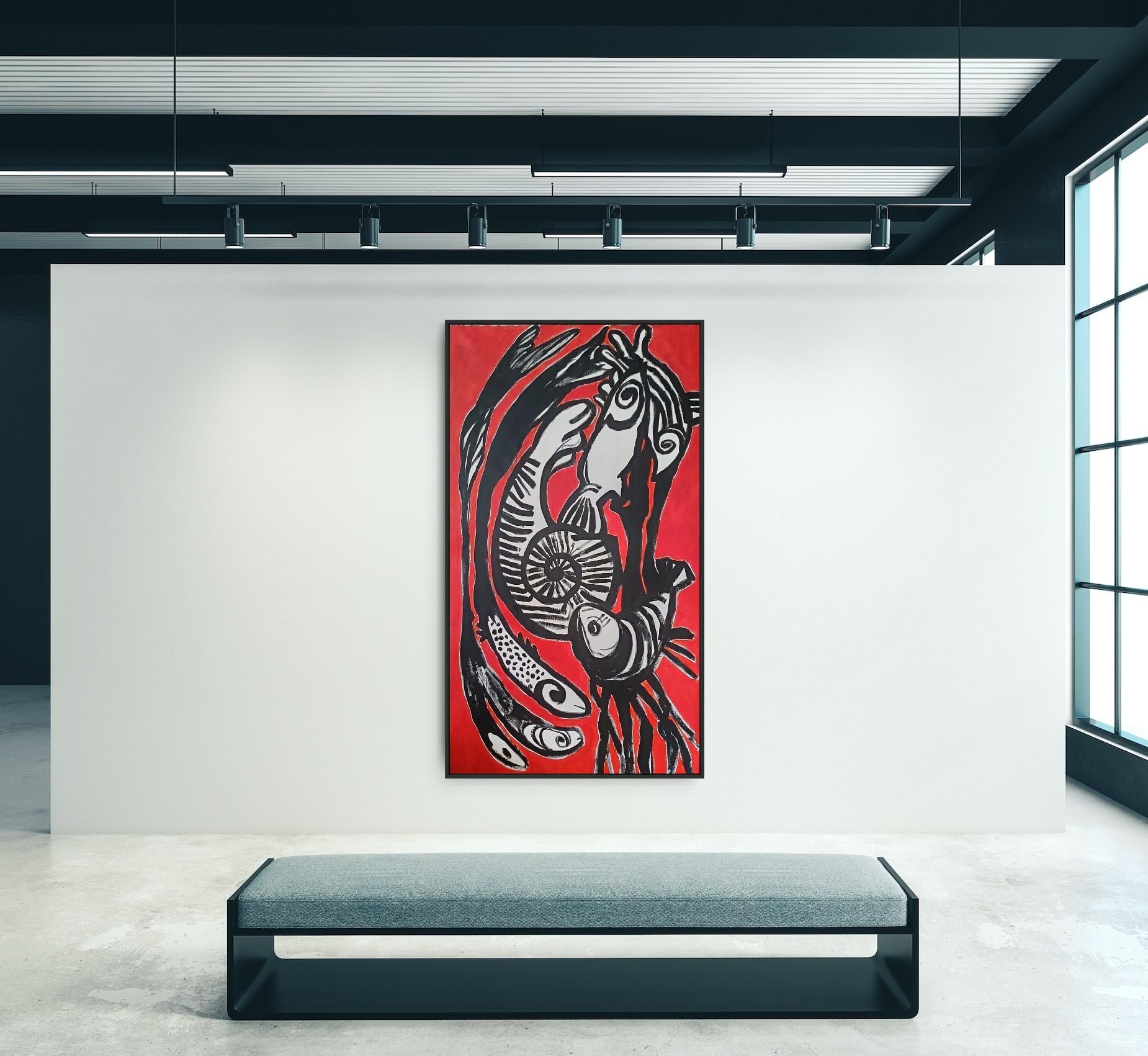 Chaos at the Existence of. Stability - Painting by Irina Burda 