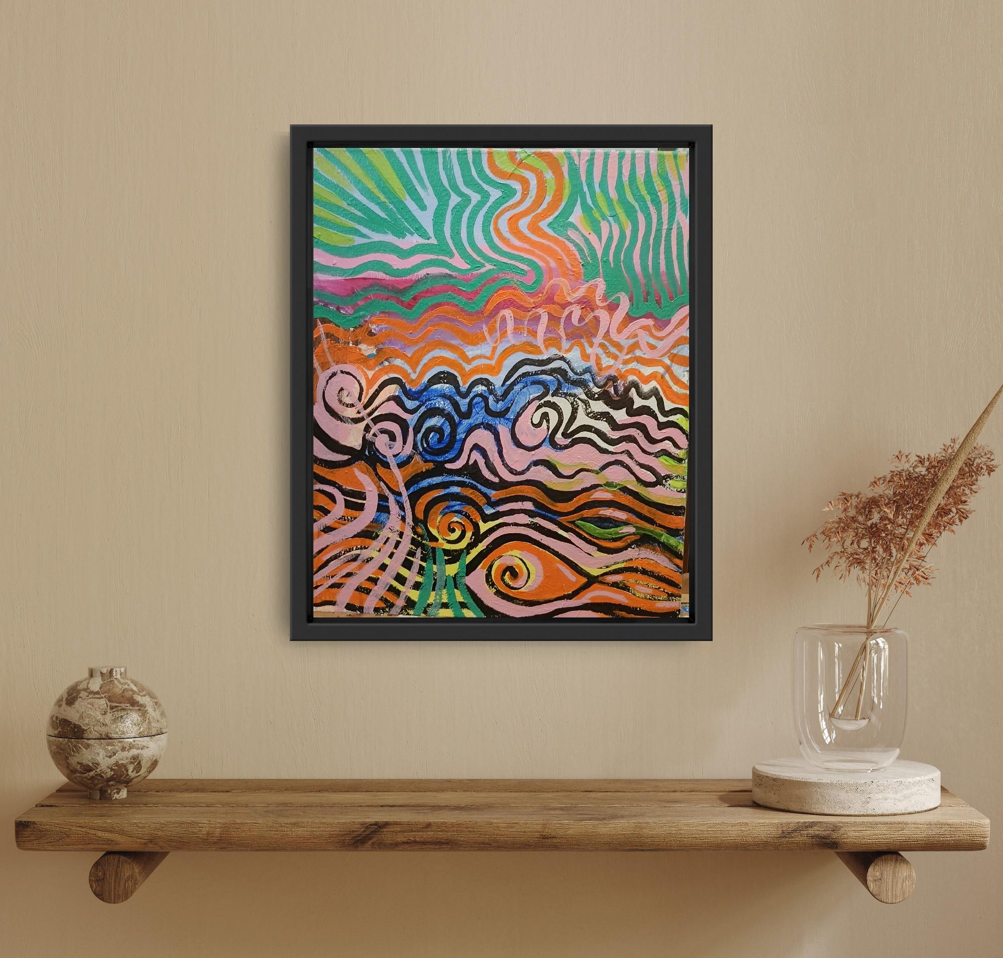 Line as a symbol of life. Lines are filled with color just like the events we experience. Unique shapes — unique experiences.