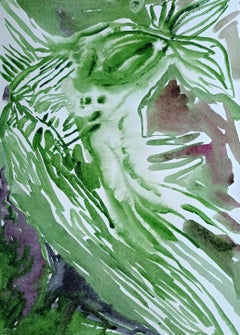 Desire to Live. Watercolor on Archival Paper, Abstract, 2010s, Unframed