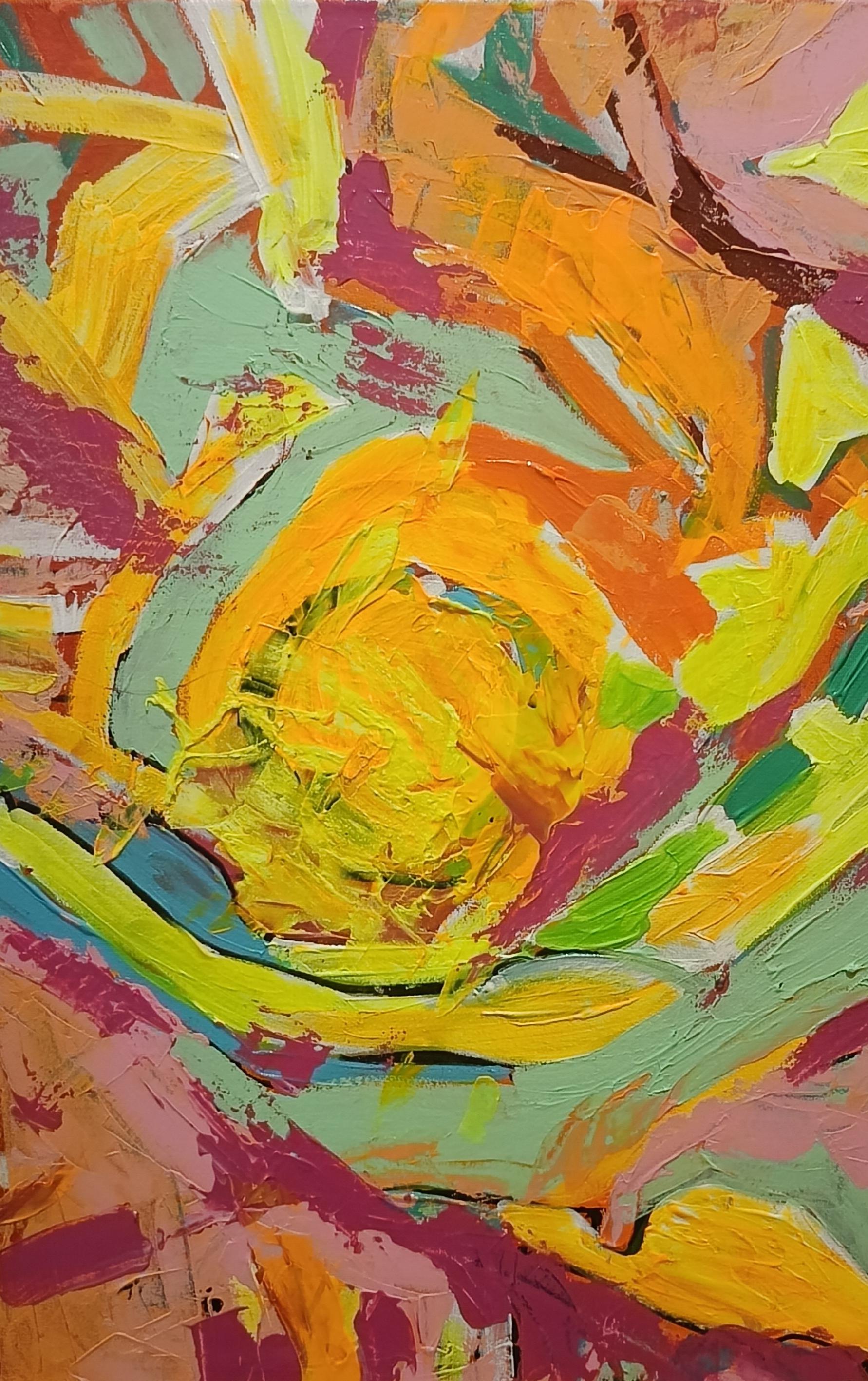 Emotionen entfalten sich als eine fließende Landschaft wechselnder Empfindungen.
Jede Farbe bringt eine neue emotionale Ebene mit sich - eine Nuance, die die Art und Weise, wie wir unsere Erfahrungen wahrnehmen und durchleben, prägt.