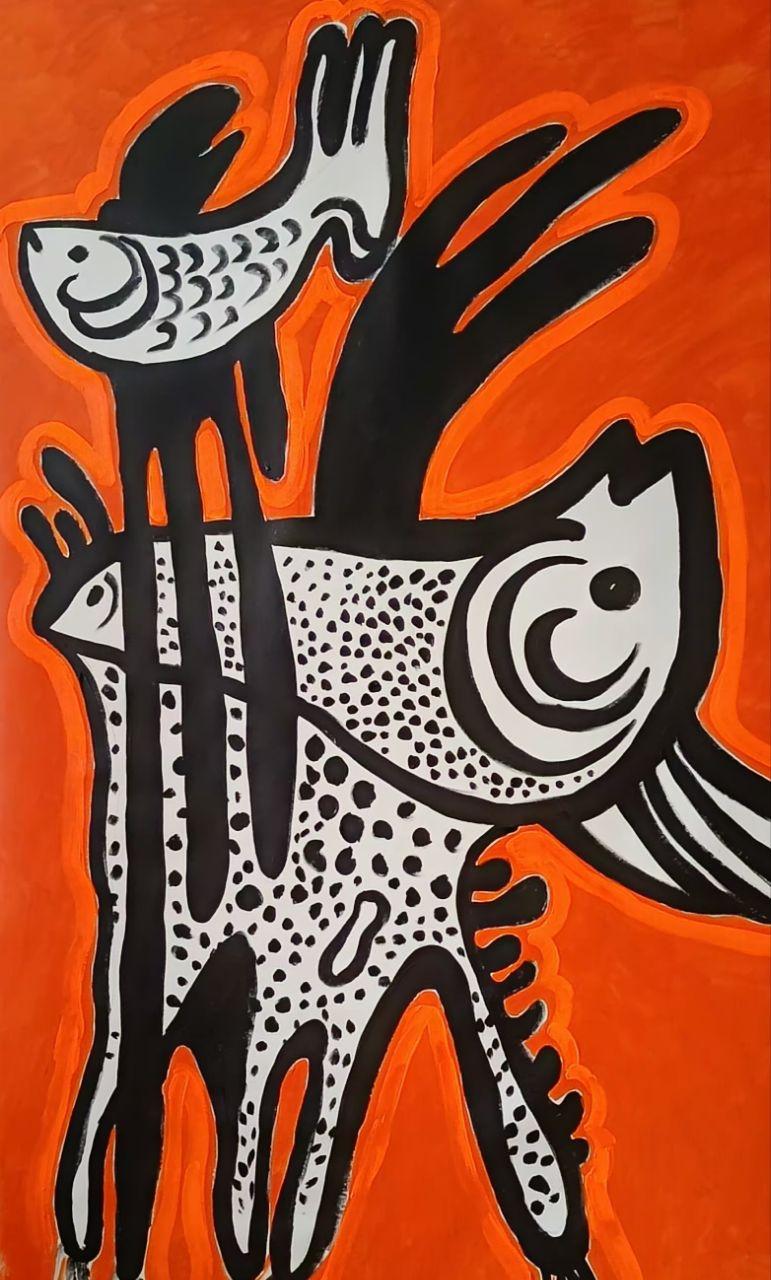 Irina Burda  Animal Painting – Wie glücklich ich bin