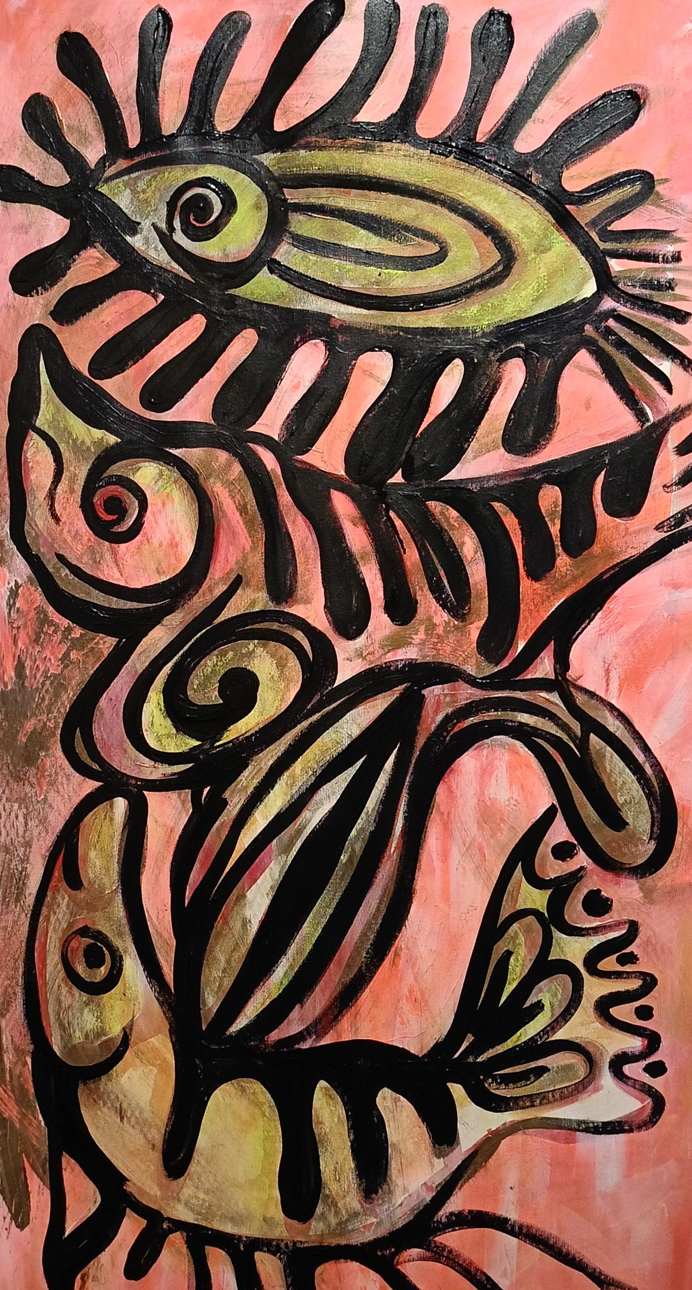 Marshmallow (Abstrakt), Painting, von Irina Burda 