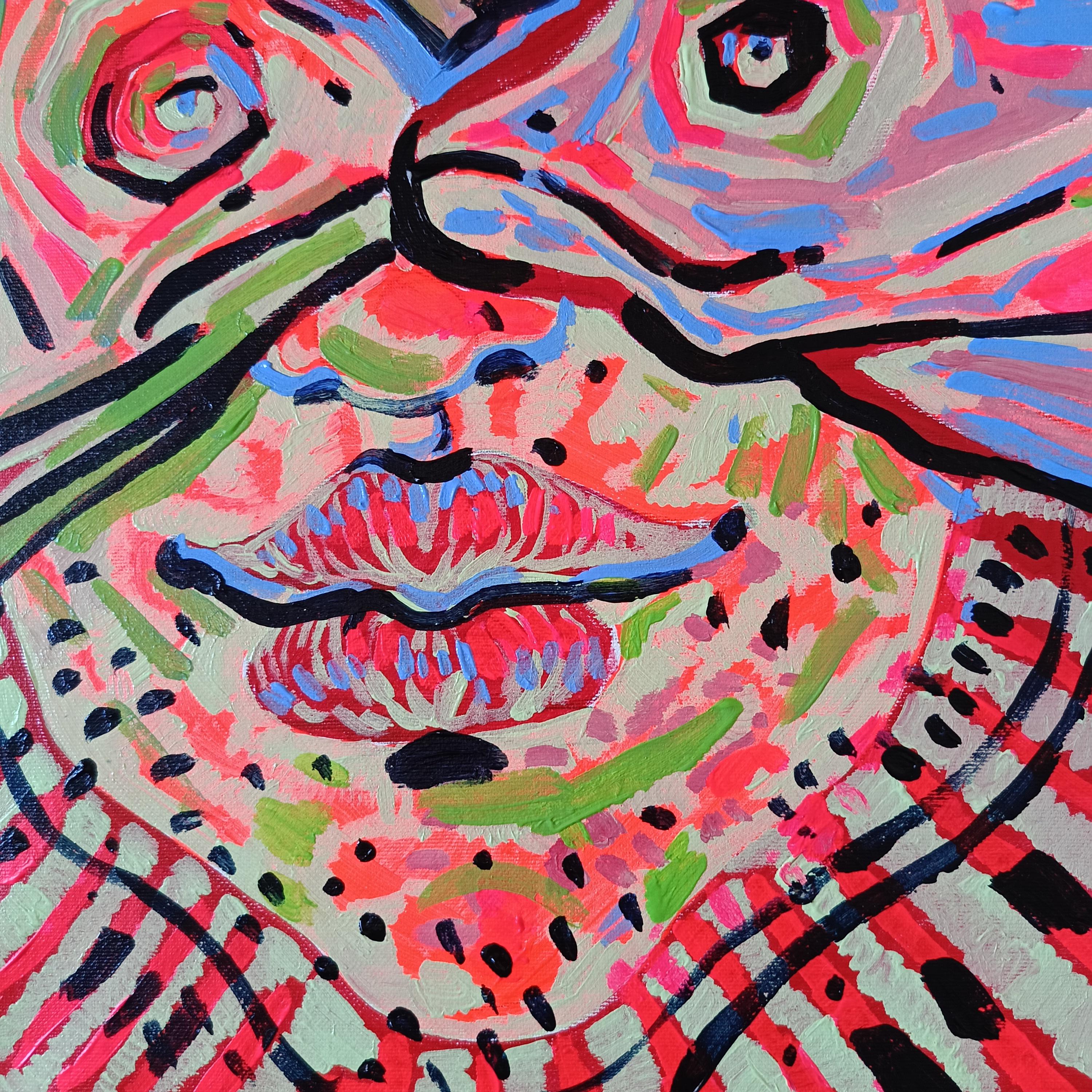 Guck-guck (Abstrakt), Painting, von Irina Burda 