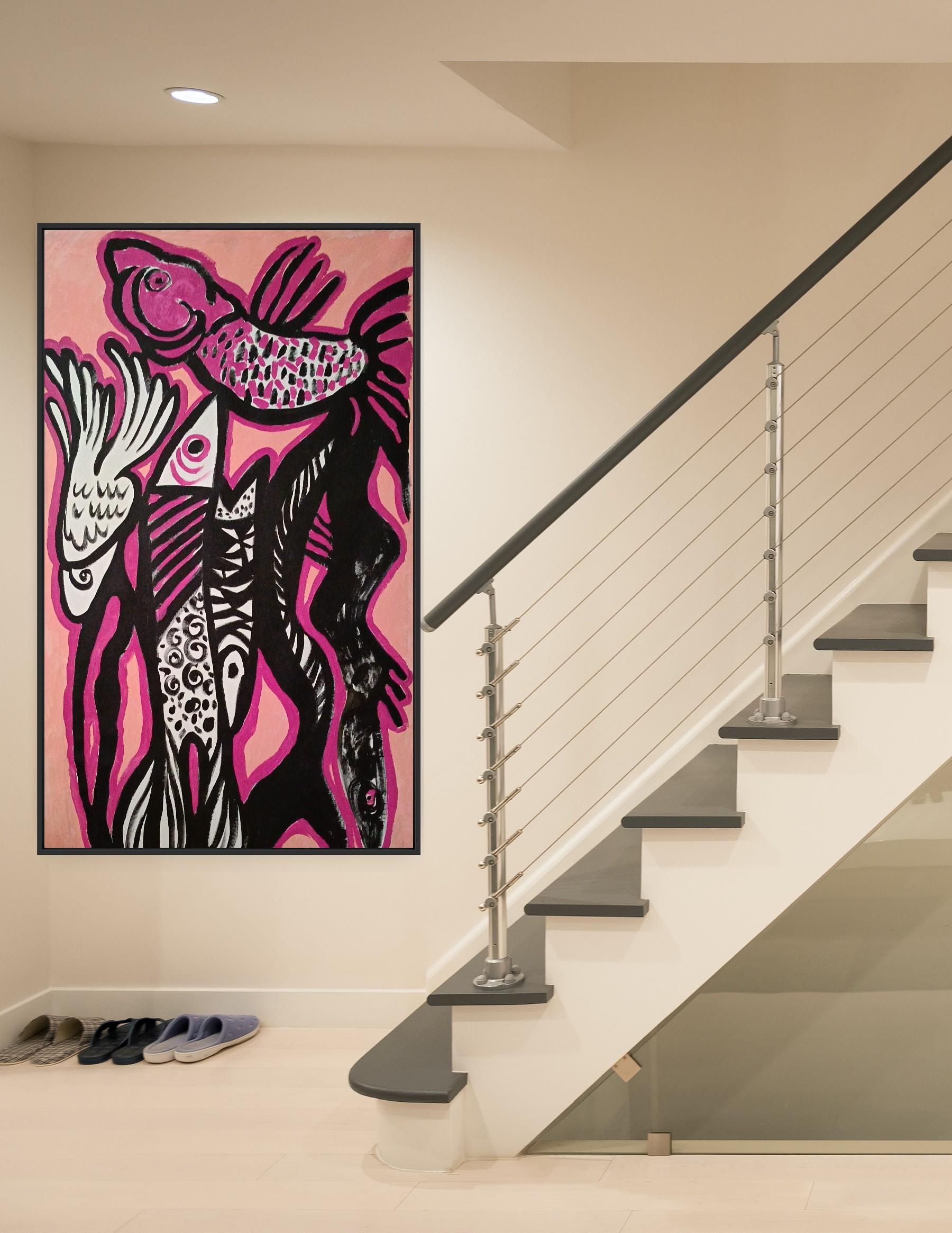 Shipped in Roll
In this work, Iryna Burda explores the transformative power of support—whether internal or external—as a force capable of releasing a person from the weight of limitations and ingrained stereotypes. The image of a fish, confined to