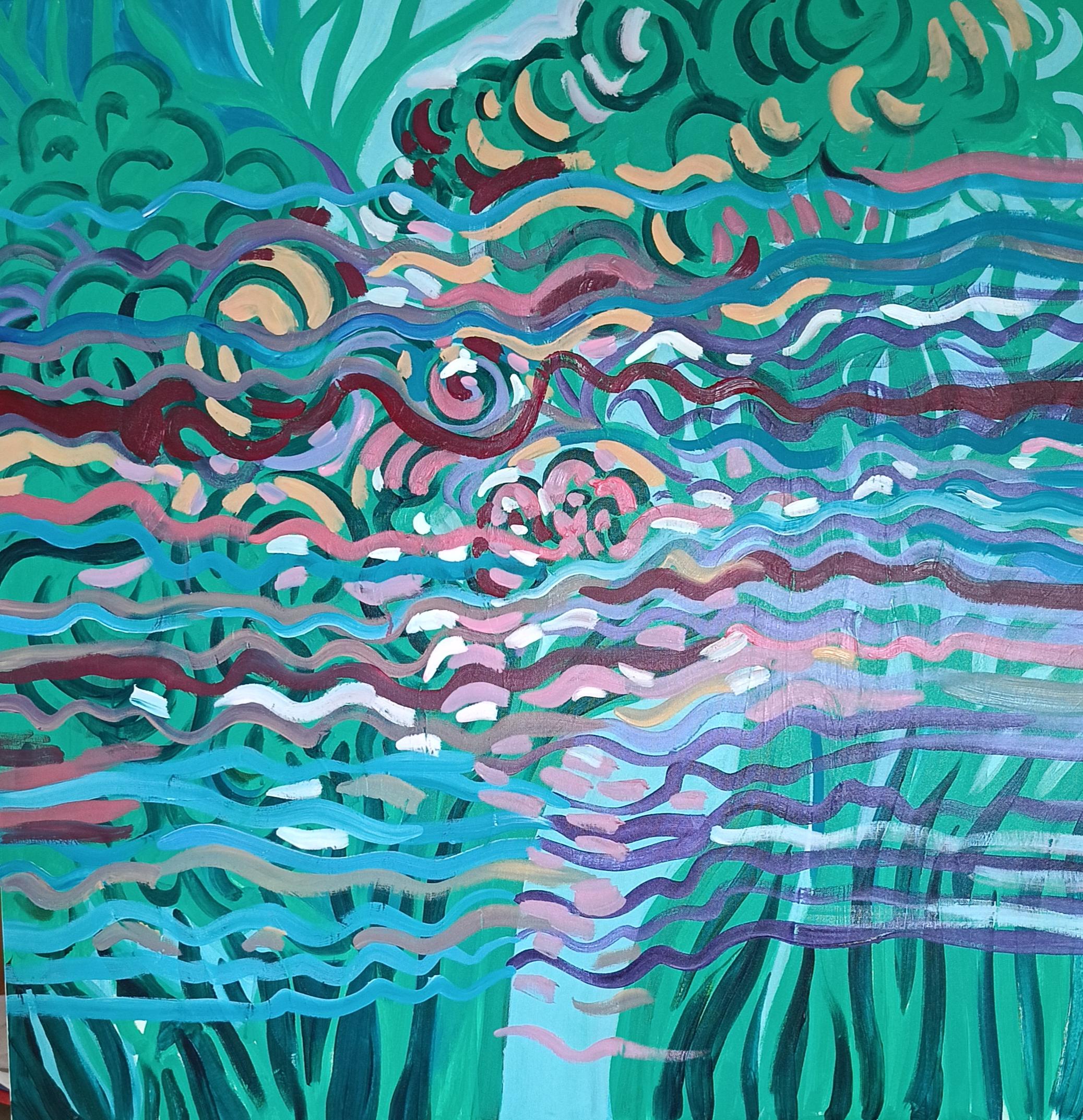 Irina Burda  Abstract Painting – "Der Weg ist wichtiger als das Ziel".