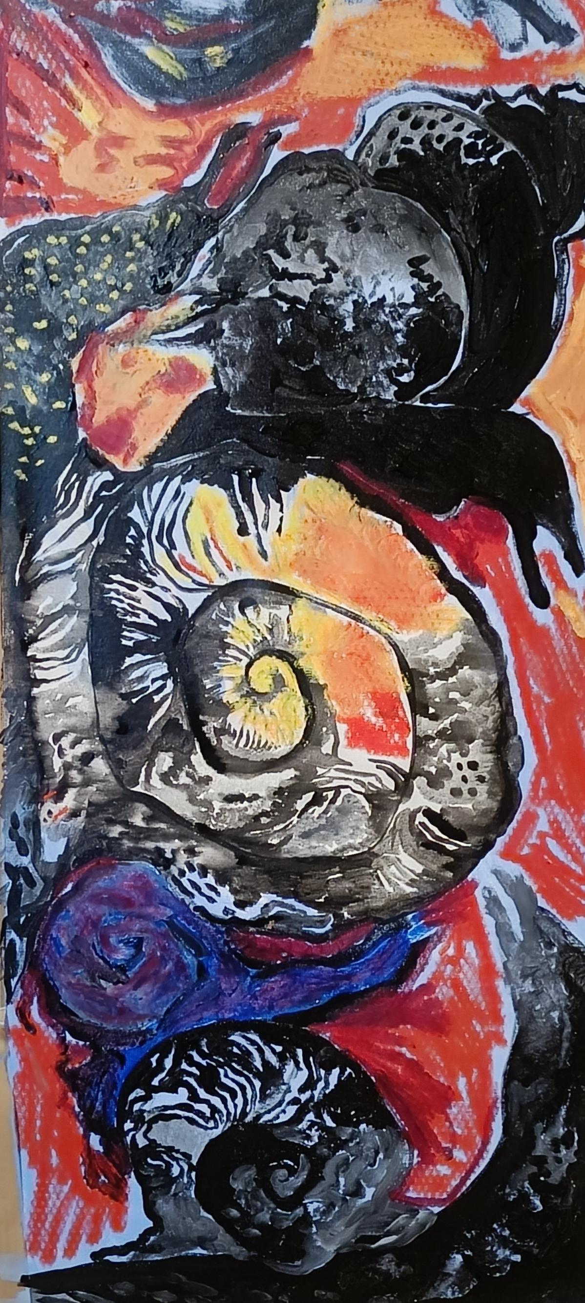 Irina Burda  Abstract Painting - Zen Snail