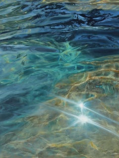 Bright Lights original realism -seascape oil painting- Contemporary Art