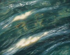 Clear Water I original seascape painting Contemporary realism Art 21st