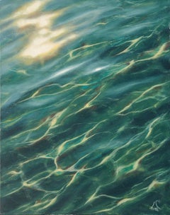 Clear Water II original seascape painting Contemporary realism Art 21st