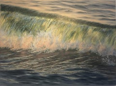 Crashing Light-original realism seascape-ocean oil painting-contemporary Art-