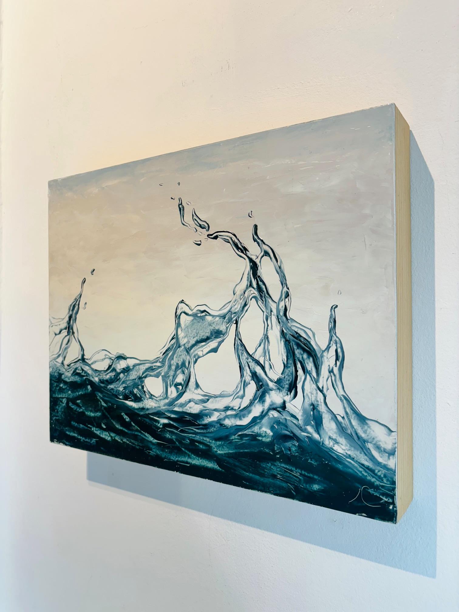 Irina Cumberland Landscape Painting - Dancing Water 14-original realism water pattern oil painting-contemporary Art