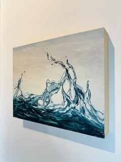 Dancing Water 14-original realism water pattern oil painting-contemporary Art