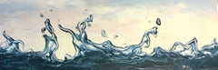 Dancing Water 21 - original hyperrealism ocean beach seascape oil painting