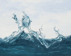 Dancing Water III original seascape painting