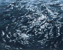 Deep Waters - hyperrealism seascape oil painting modern sea ocean study artwork