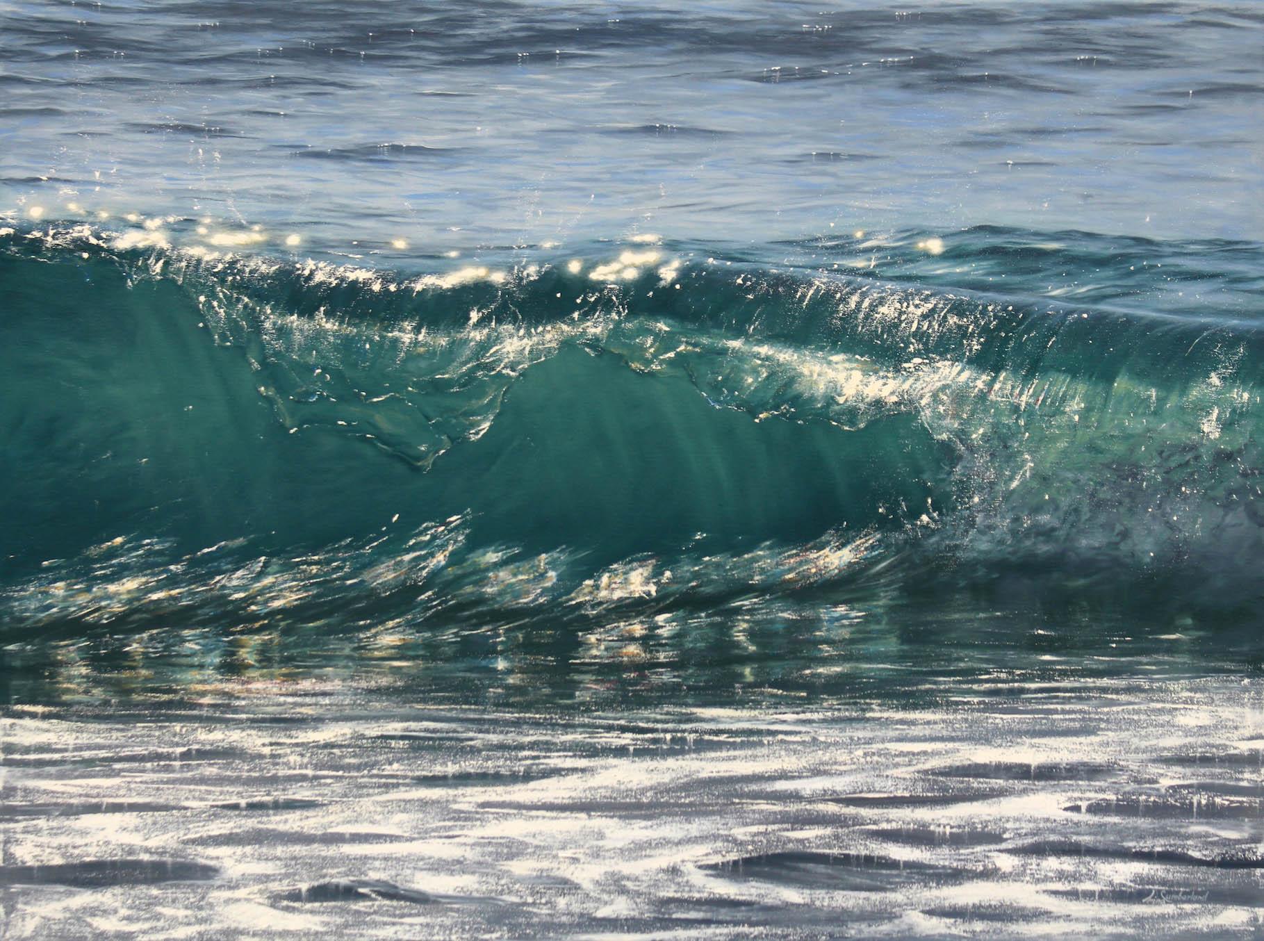 original realism ocean painting Realistic Ocean Oil Painting