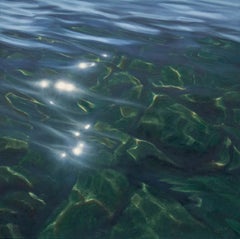Little Rainbows 5 - water realism ocean painting Contemporary Art 21st Century