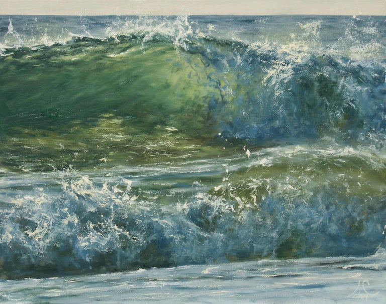 Irina Cumberland Nearly sunset original seascape painting