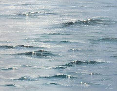 Sea Diamonds Study II original seascape painting