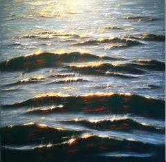 Shimmers - realism seascape oil painting- Contemporary Art 21st century