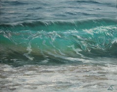So Clear original seascape painting Contemporary realism Art 21st