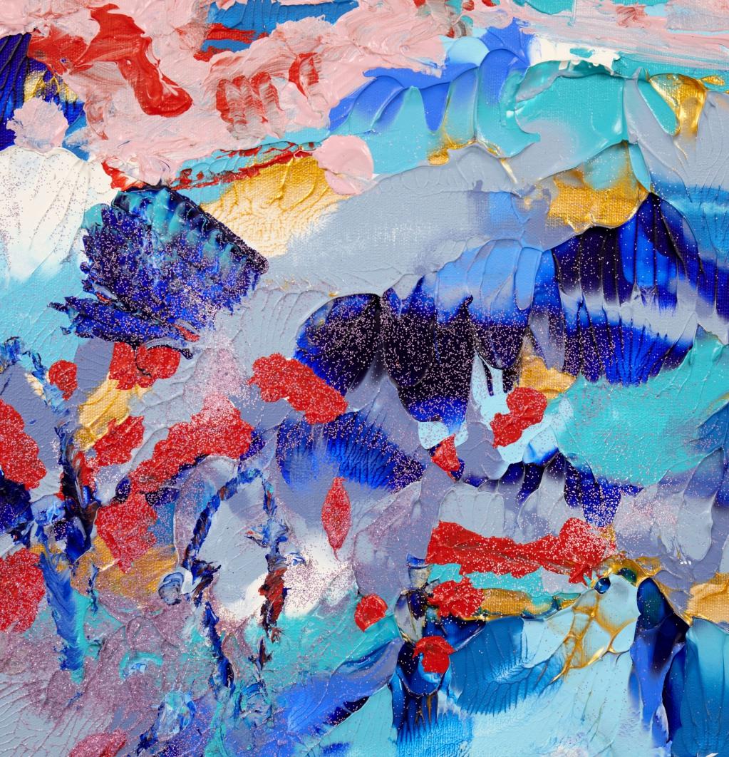 Nacimiento - Abstract Painting Gris de Irina Danilova