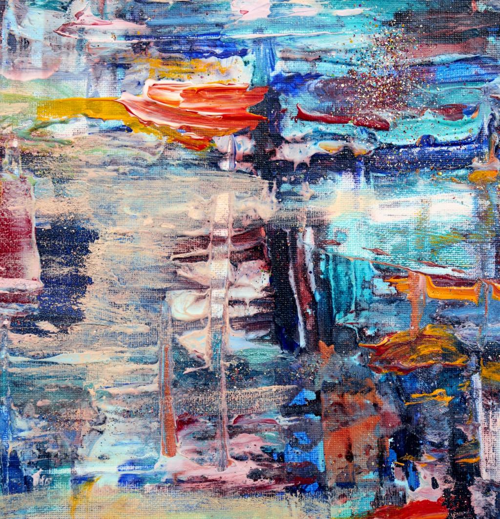 Dream (Grau), Abstract Painting, von Irina Danilova