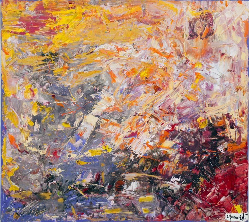 Irina Danilova Abstract Painting – Ewigkeit