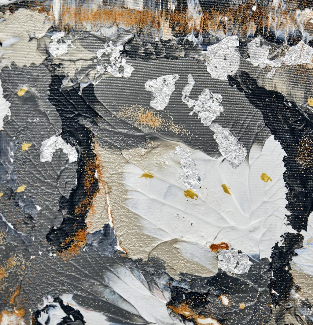 Everything is important (Grau), Abstract Painting, von Irina Danilova