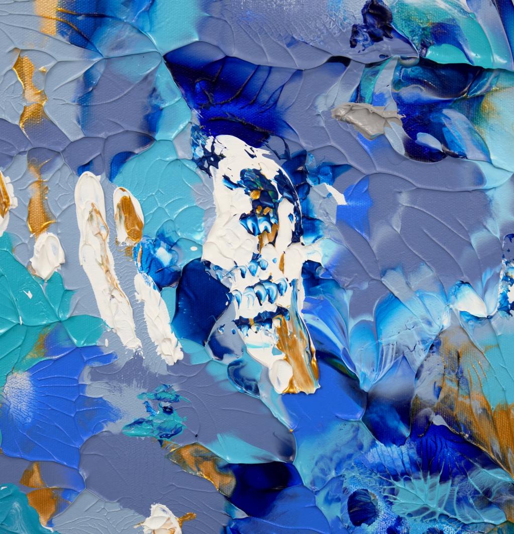 Flight (Blau), Abstract Painting, von Irina Danilova