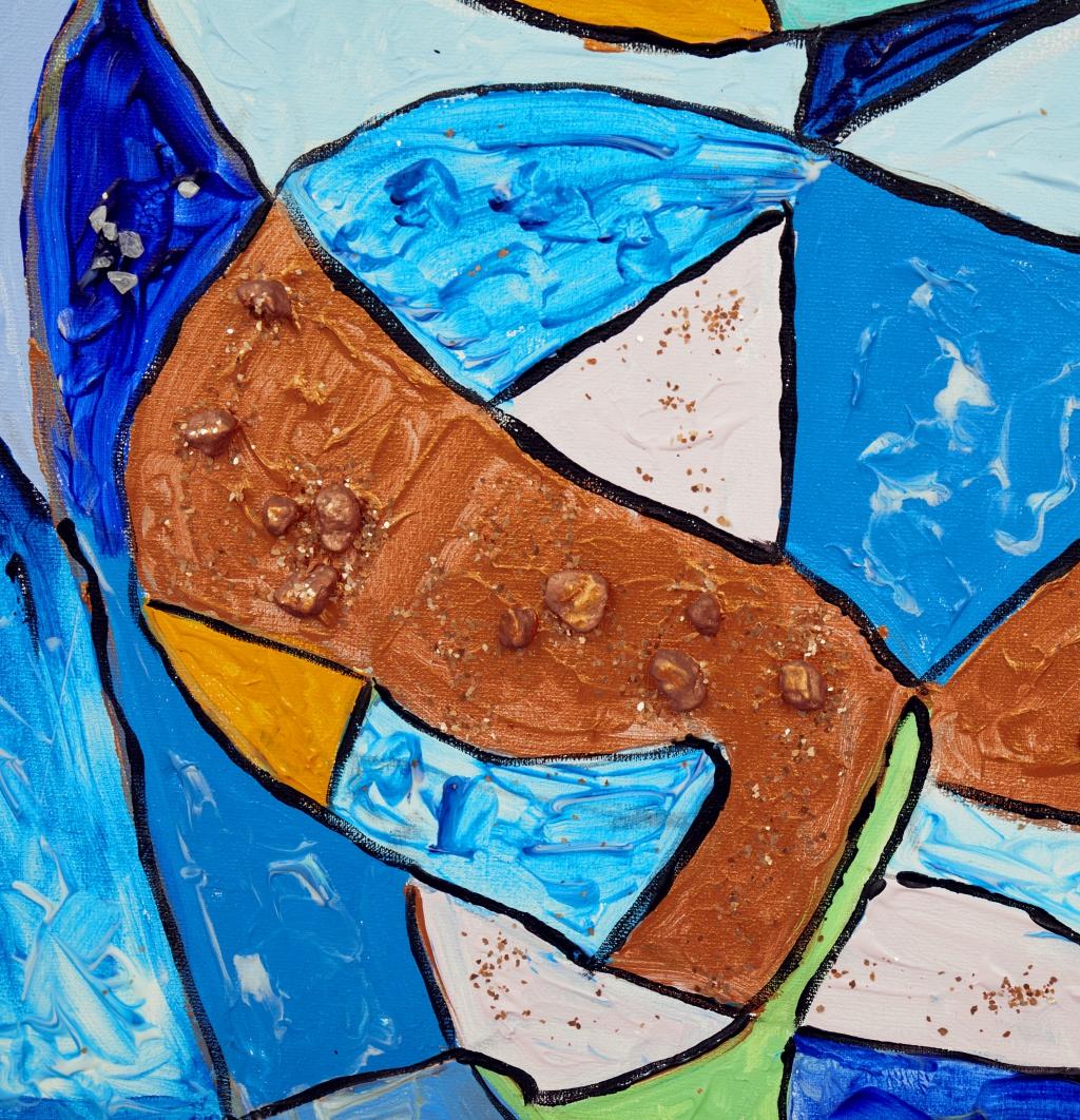 Heilung (Blau), Abstract Painting, von Irina Danilova