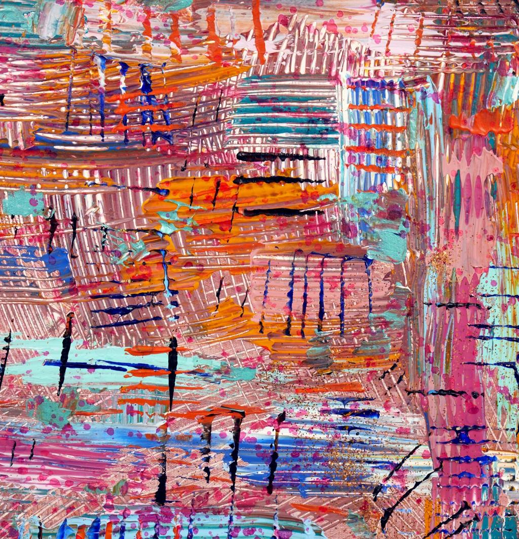 I Think About the World - Abstract Painting by Irina Danilova