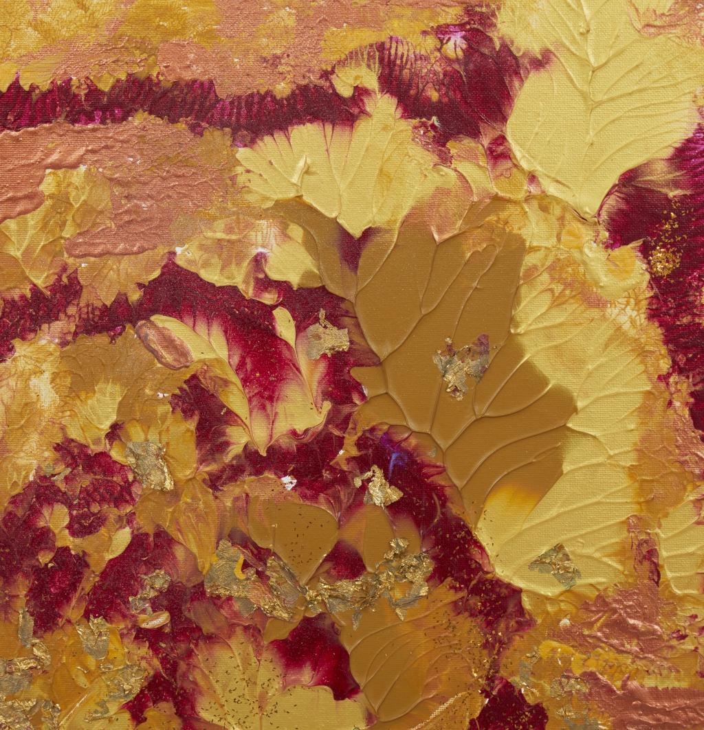 Liebesgold (Abstrakt), Painting, von Irina Danilova