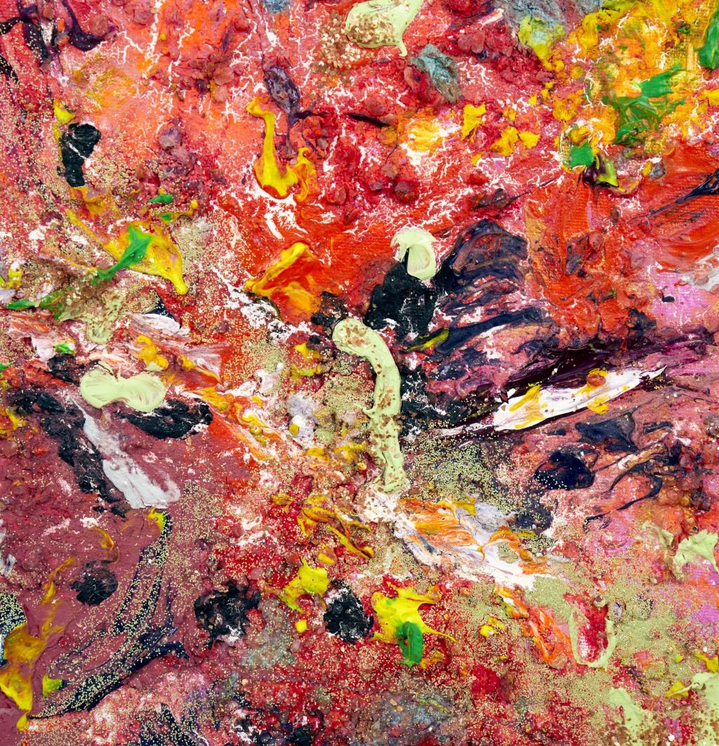 Outburst (Pink), Abstract Painting, von Irina Danilova