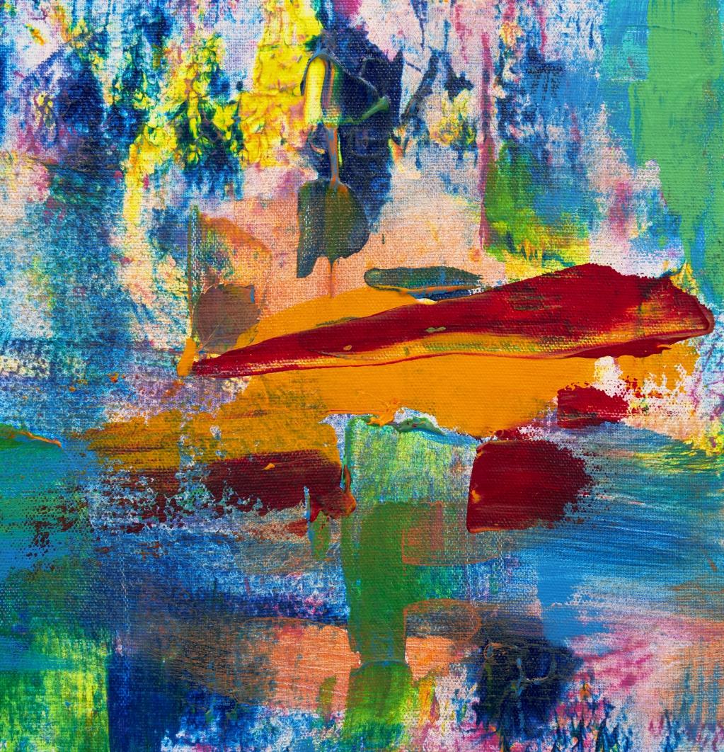 Seelenzentrum (Grau), Abstract Painting, von Irina Danilova