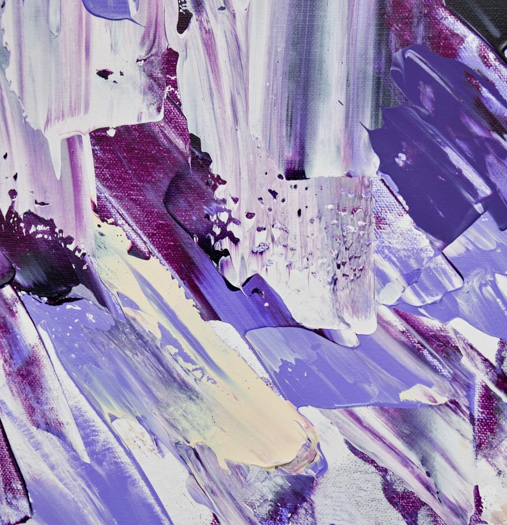Through the centuries (Violett), Abstract Painting, von Irina Danilova