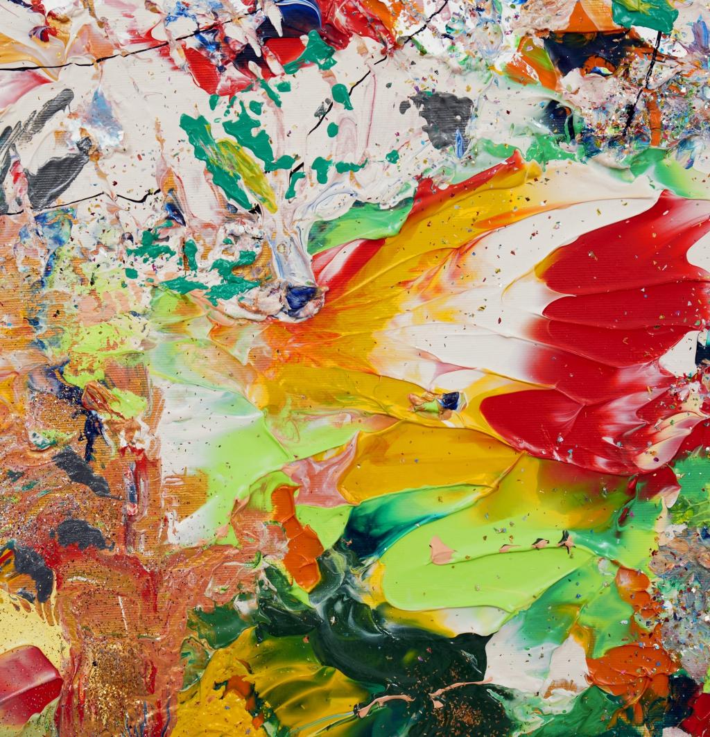 Frau Mann (Abstrakt), Painting, von Irina Danilova