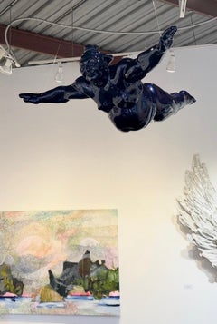 Leap of Faith (blau verchromt, freistehend)