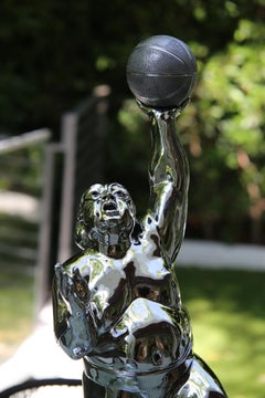 Stainless Steel sculpture, Air Sumo by Irina Daylene.