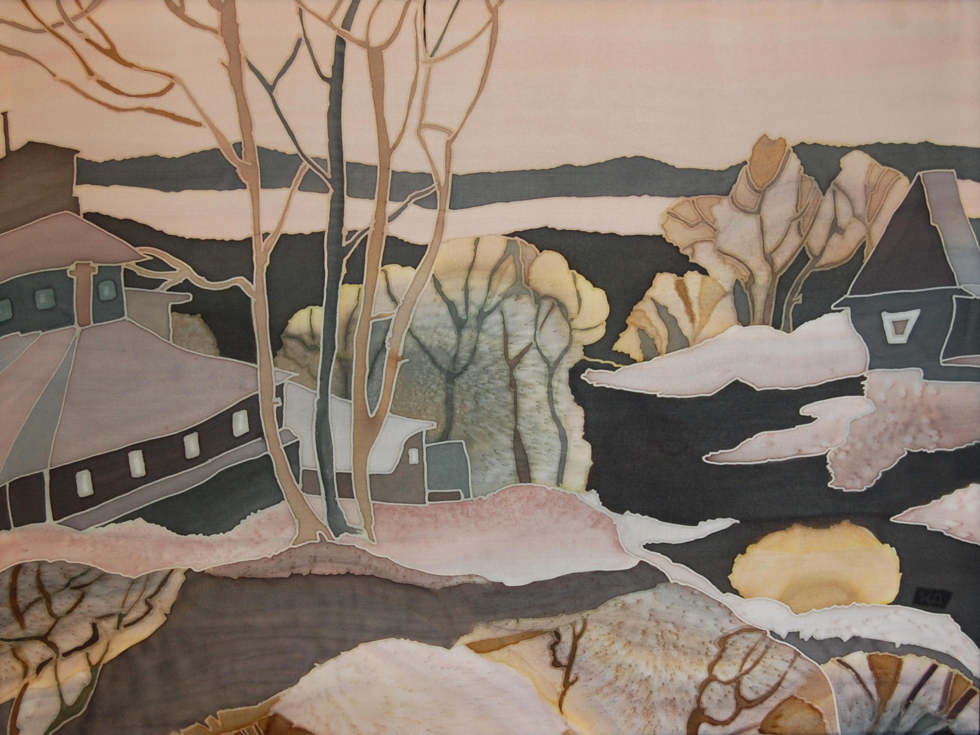 Irina Dorofeeva Still-Life Painting - Winter in Country