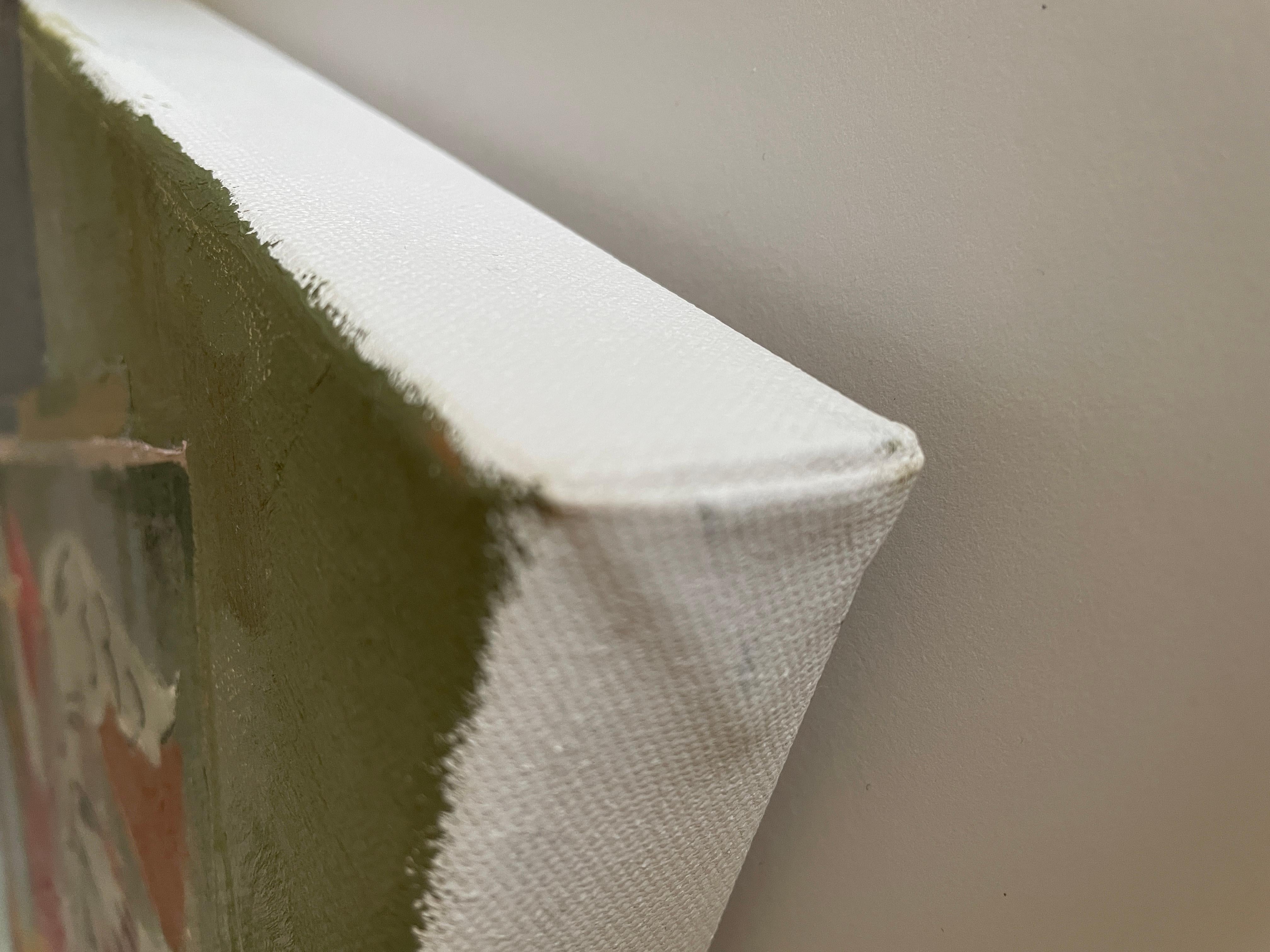 „Braque and mangosteens“, quadratisch, modernes Stillleben, lebendig, Mischtechniken im Angebot 2