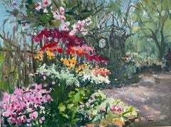 "Orchids corner in the Botanic Gardens", horizontal, floral, impressionistic