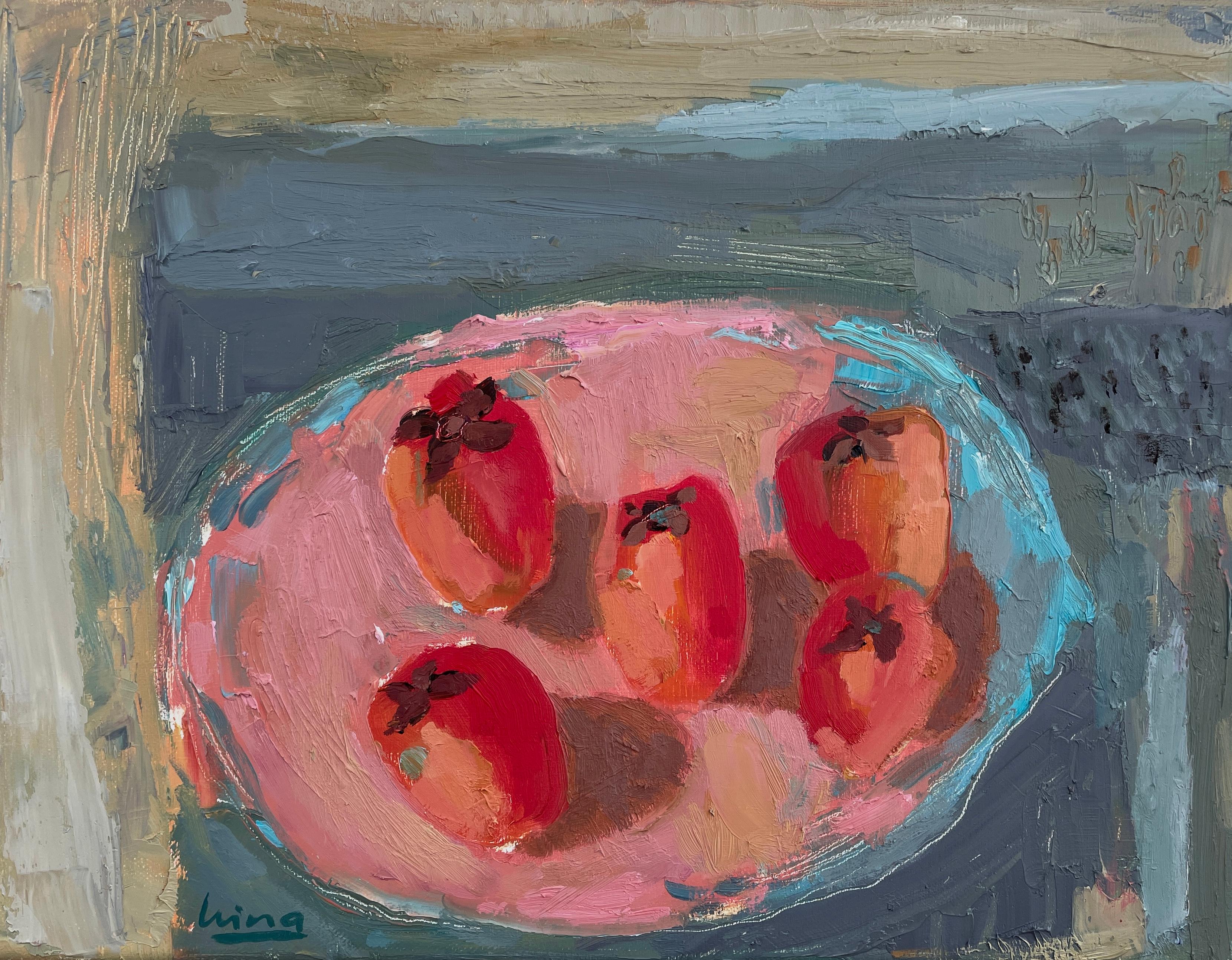 Still-Life Painting Irina Forrester - "The Moderns", contemporain, semi-abstrait, empâtement, audacieux, nature morte moderne.