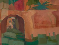 Erinnerung an Spanien, Öl, horizontal, Landschaft, abstrakt